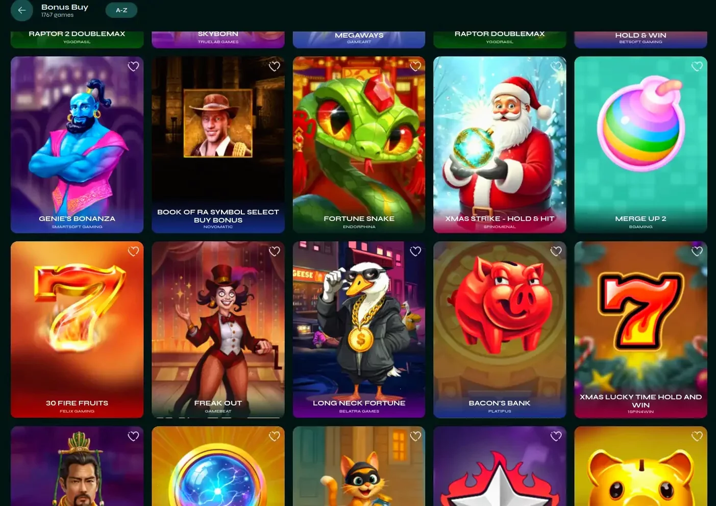 Игровой интерфейс казино Френдс